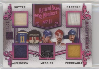 2017 Leaf ITG Superlative Magenta Spectrum Foil /20 Brian Sutter Mark Messier - Image 1 of 2