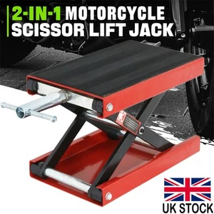 500KG Motorbike Motorcycle Table Bench Workshop Scissor Lift Jack Stand Paddock - Picture 1 of 21
