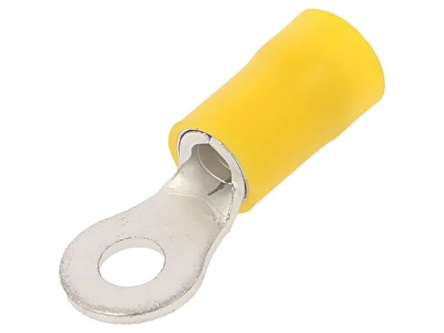 10x BM90319 cable lug: ring M4 Ø: 4.3 mm 4-6 mm² crimp connection insulated B... - Image 1 of 1