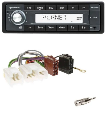 Continental USB MP3 AUX 1DIN Autoradio für Nissan Primera P10 (1990-1999) - Bild 1 von 4
