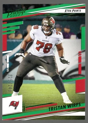 2022 Panini Prestige Xtra Points Tristan Wirfs #279 Green /249 Buccaneers - Image 1 of 2