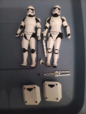 S.H.Figuarts First order Storm Trooper shield and baton set Lot Of 2 **READ** - Image 1 of 4
