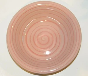 CITRUS GROVE Pink Blush Swirl Pasta Soup Salad Bowl Hand Painted Ceramic 8.5" - Picture 1 of 5