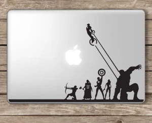 Super-Hero Vinyl Decal Sticker For MacBook Air Pro Mac 11" 13" 15" & Car - Picture 1 of 1