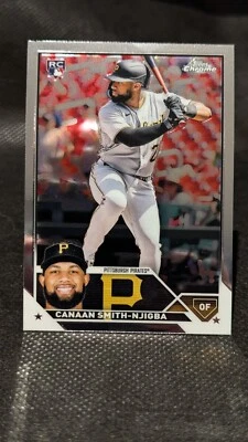 2023 Topps Chrome #67 Canaan Smith-Njigba RC Pittsburgh Pirates - Image 1 of 2