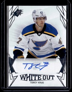 2022-23 Upper Deck SPx Torey Krug Whiteout Auto #WO-TK