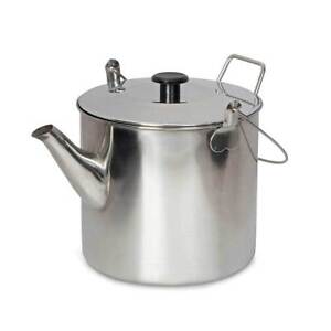 Campfire Stainless Steel Billy Teapot 2.8L Camping & Hiking Kitchen Caravan