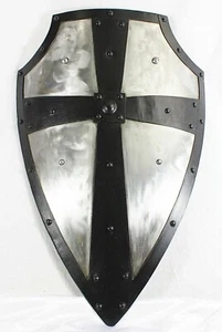 Mittelalterliche Templer-Kreuz-Schild-Rüstung, Ritter-Kampf-Schild-Krieger - Bild 1 von 3