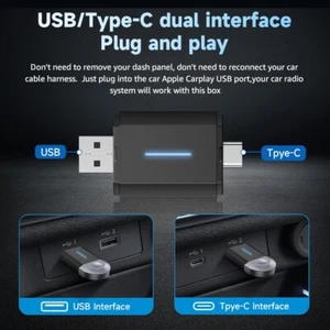 2-in-1 Wireless CarPlay Auto Adapter Fast-Connecting Plug&Play WIFI 5.0 BT2.4/5.0 - Bild 1 von 8