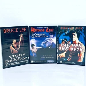 DVDs de Bruce Lee x 3: Historia del Dragón, Conexión China, El Hombre El Mito - Imagen 1 de 12