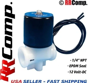 1/4 NPT 12v DC Plastic Electric Solenoid Valve NC RO Air Water - Picture 1 of 6