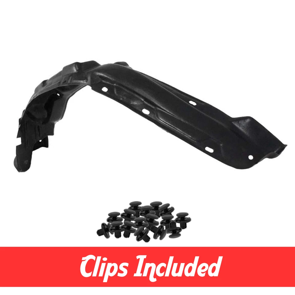 Front Left Driver Side Fender Liner w/ Clips For 1993-1998 Toyota T100 TO1250105 - Image 1 of 4