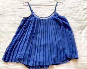 womens “Ladakh” Royal Blue Swing top size 12-14 AU 60s Style - Picture 1 of 3