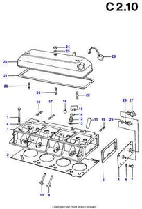 4 X GENUINE MOTORCRAFT/FORD ESCORT/ORION INLET VALVES NEW - Picture 1 of 4