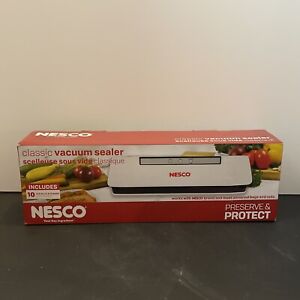 Nesco VS-C1 Classic Vacuum Sealer Food Preservation With 10 Bags Included