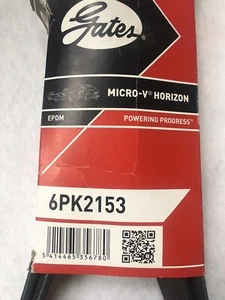 1x Keilrippenriemen GATES 6PK2153 u.a. für Cadillac/Daewoo/Mercedes Benz - Bild 1 von 5