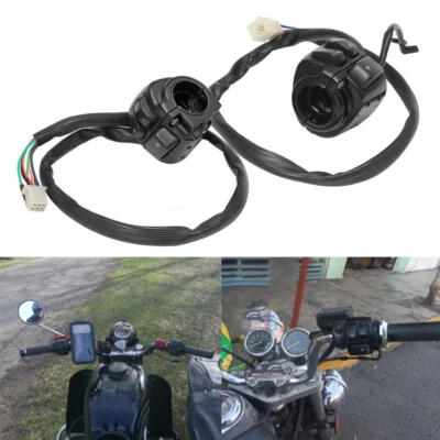 Motorcycle 1" 25mm Handlebar Turn Signal Control Switch Fit For Harley Sportster - Image 1 of 4
