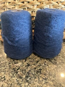 2 Navy Blue Cones Peruvian Alpaca/Merino/Acrylic/Nylon yarn #2weight 592gr - Picture 1 of 5