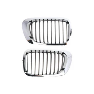 Chrome Kidney Grill Grille For BMW E46 Coupe Cabrio 99-03 Pre-facelift M3 98-01 - Picture 1 of 9