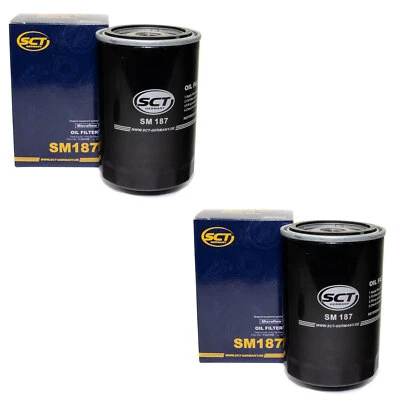 Ölfilter 2 X SCT SM187 für Talbot Citroen Jumper XM Peugeot 505 604 605 Boxer J5 - Bild 1 von 4