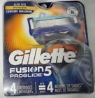 Gillette Fusion 5 Proglide Men Razor Blade Refills 4 Count Factory Sealed