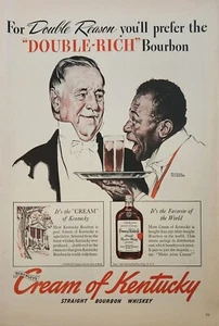 1940 Cream of Kentucky bourbon whiskey Vintage Ad double rich - Bild 1 von 1