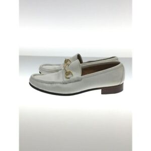 GUCCI Horsebit Loafers Leather Size41.5M(US:8.5) White Men Dress Shoes 014742d