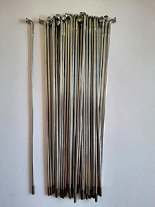 1 Satz Speichen EDM 2,34x190mm,8,5mm,90°,Eindickend,verchromt, Kleeblatt,36ST - Bild 1 von 2