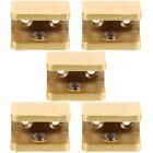  5pcs No-drill-on-glass Clamp Glass Panel Support Glass Bracket Holder Metal
