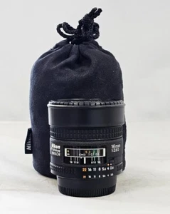 #Nikon AF Nikkor 16 mm F/2.8 D Fisheye Objektiv Made in Japan (S/N 411962) - Bild 1 von 6