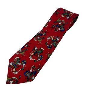 GOOFY Disney Store Mens Necktie Novelty Dad Teacher Silk Tie - Picture 1 of 5