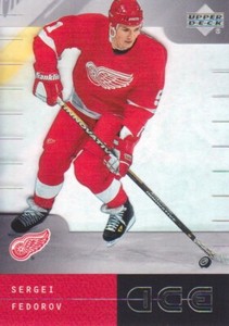 2000-01 Upper Deck Ice Hockey #70 Sergei Fedorov Detroit Red Wings