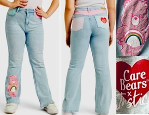 Justice Care Bears Denim Pant Girls Size 12 - Picture 1 of 9