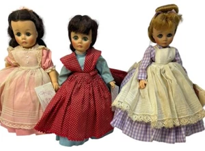 3 Vintage 1960s Madame Alexander Dolls Little Women Lissy Face - Beth Jo & Meg - Picture 1 of 17