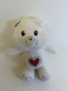 2007 CARE BEAR 25 YEARS OF CARING 25TH ANNIVERSARY PLUSH STUFF Red Heart Silver - Picture 1 of 11