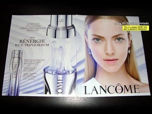 LANCOME 4-Page PRINT AD 2022 AMANDA SEYFRIED Renergie PRETTY BLONDE WOMAN - Picture 1 of 2
