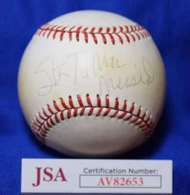 Stan Musial JSA COA Autograph National League Signed Baseball The Man - Image 1 of 2
