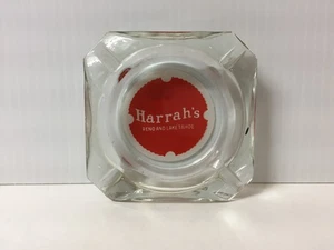 Vintage Harrah's Casino Reno Lake Tahoe Clear Glass Ashtray -- "Collectible" - Picture 1 of 8