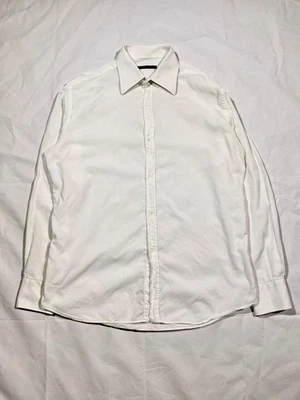 GUCCI Men 100% Cotton White Dress Button Long Sleeve Shirt -  Size: L (41 / 16) - Image 1 of 4