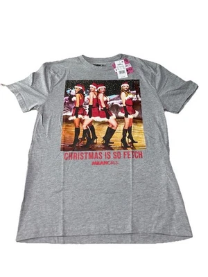 Camiseta Gráfica Mean Girls Christmas Is So Fetch Filme Pequena Lindsay Lohan Cinza - Imagem 1 de 4