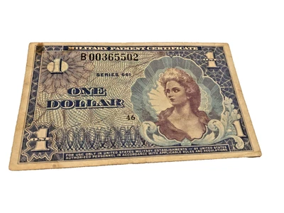 USA MPC   $1   Series 661 Plt  46 * Replacement * Circulated Banknote - Image 1 of 2