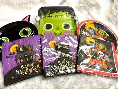 Paquete Frankenstein Platos de Halloween, Servilletas Niños NUEVO Foto 1 de 4