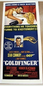 Aust. Daybill Movie Poster 1964 Goldfinger. Sean Connery. - Picture 1 of 1