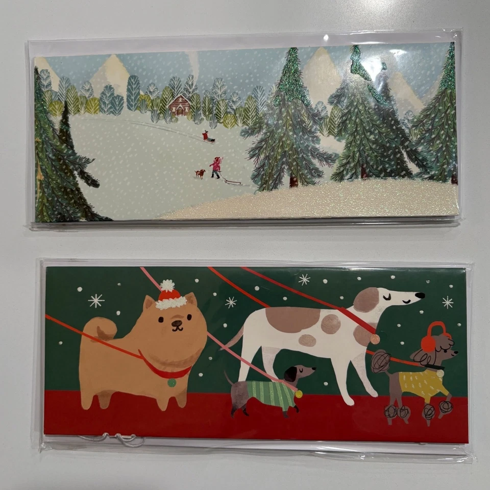2 Christmas Holiday Dog Greeting Cards Up With Paper Panoramics Pop Up - Image 1 of 4