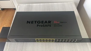 NETGEAR JGS524PE ProSAFE Plus 24-Port Gigabit PoE Switch - Smart Managed - Zdjęcie 1 z 1