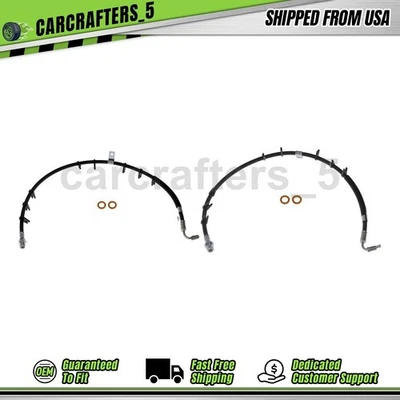 2 mangueras hidráulicas de freno trasero para Workhorse W20 W22 2001 2004-2009 8,1 L Foto 1 de 4