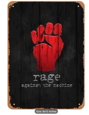 New Metal Rock & Roll Sign "Rage Against The Machine" Hard To Find-Brand New! - Image 1 of 4