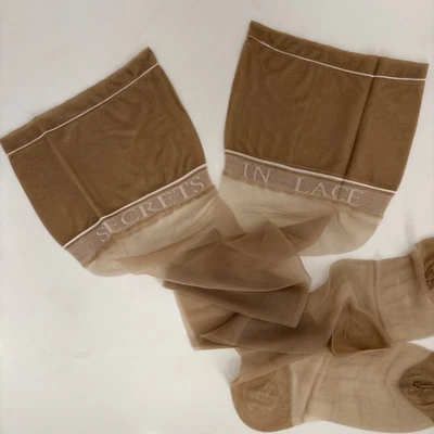 1 Paar 15dn Signature RHT Strümpfe Stil 9950 von Secrets in Spitze beige Größe P - Bild 1 von 4