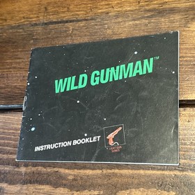 Wild Gunman NES Manual Solo Original Nintendo Folleto Aut&eacute;ntico