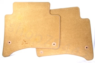Porsche Cayenne 2009 fábrica arena beige solo trasero alfombrillas par de alfombras (2) OEM Foto 1 de 4